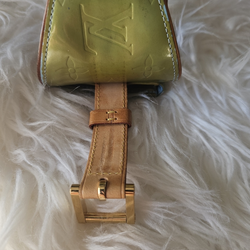 Louis Vuitton Olive and Tan Wristlet - Picture 12 of 16
